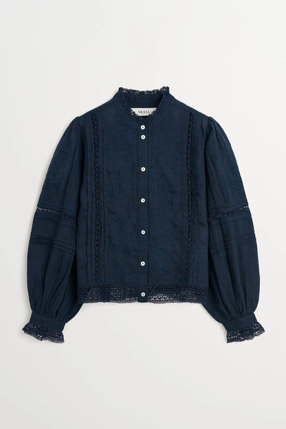 SKALL Velina Shirt Dark Navy