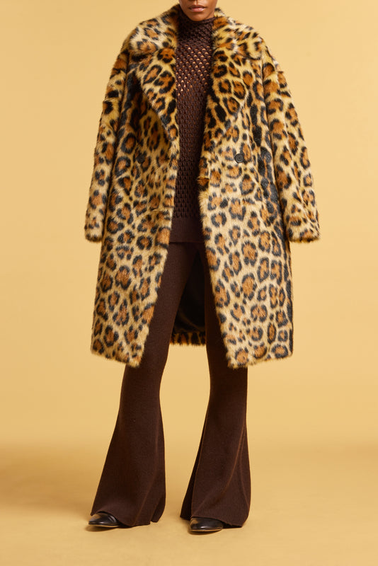 Liviana Conti Leopard Coat L3WW32