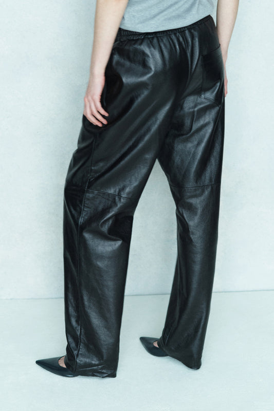 Circus Hotel Leather Trousers H5WV36