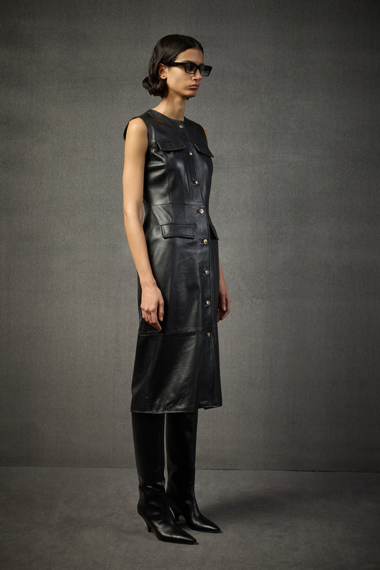 Liviana Conti  Leather Dress L5WX25