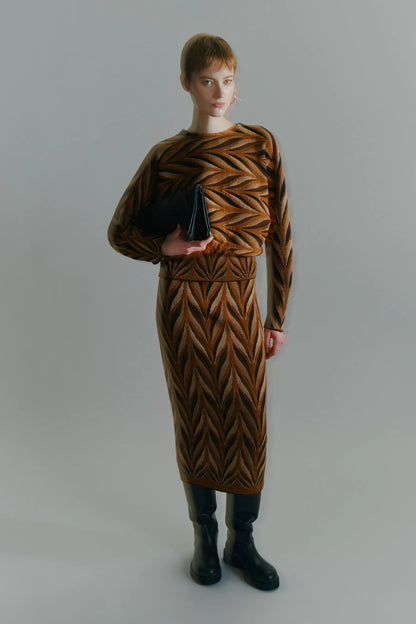 Circus Hotel Boxy Jacquard Sweater