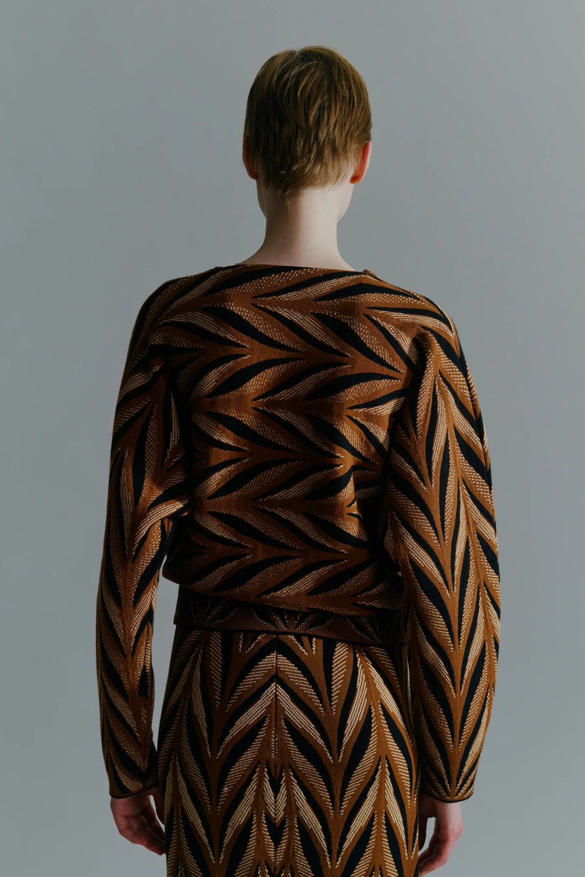 Circus Hotel Boxy Jacquard Sweater