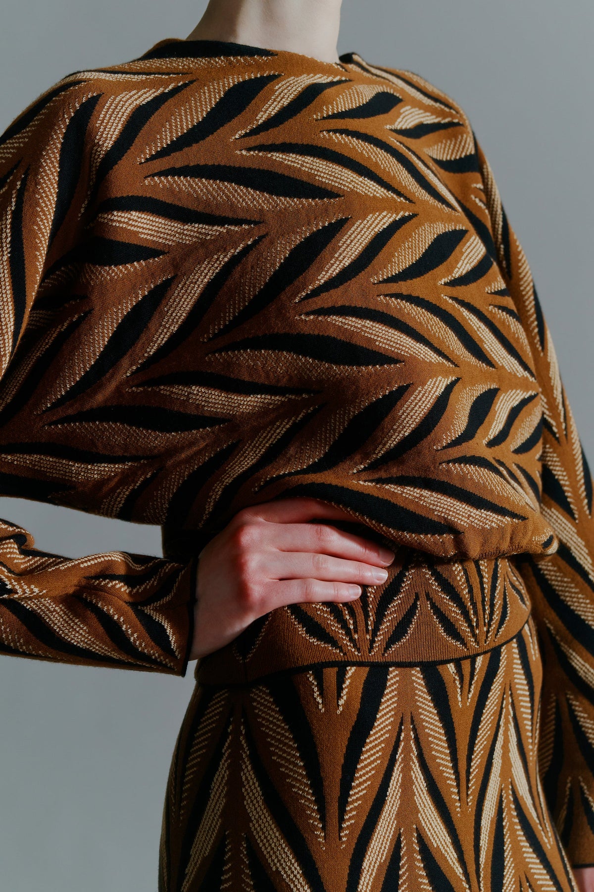 Circus Hotel Boxy Jacquard Sweater