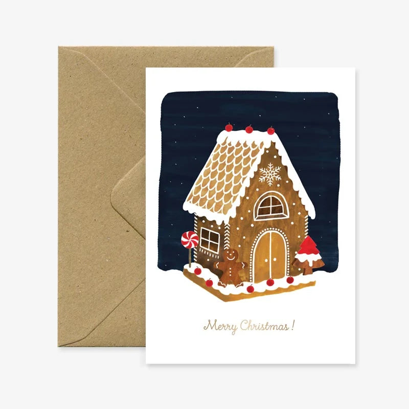 atws. Ginger Bread House - Christmas Card