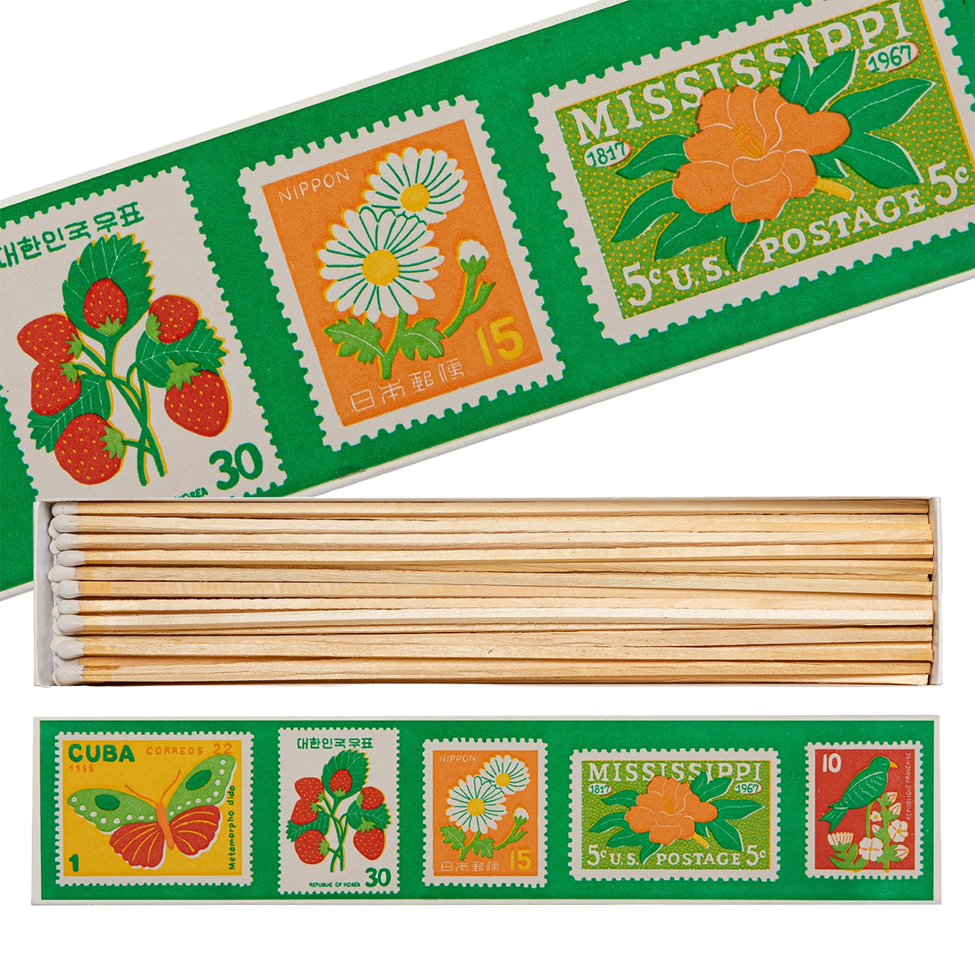 Archivist Vintage Stamp Long Matches