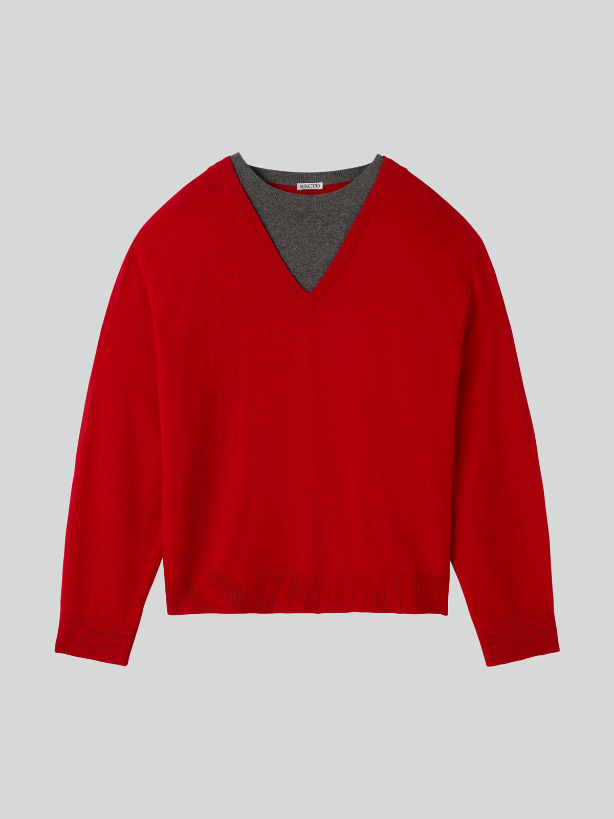 RECTO Contrast Layered Sweater