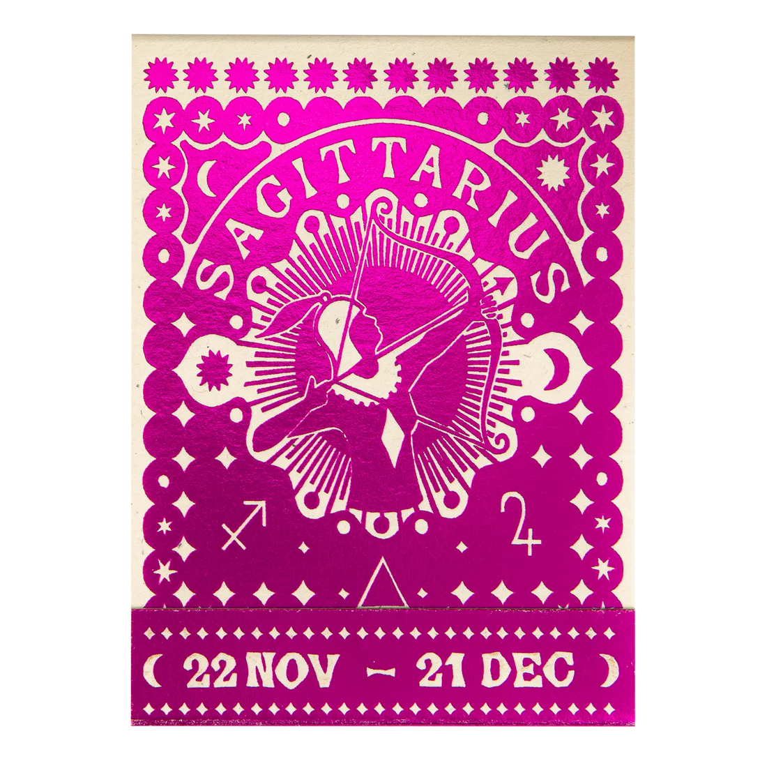 Archivist Sagittarius Zodiac Matchbook