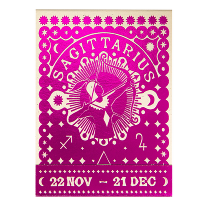 Archivist Sagittarius Zodiac Matchbook