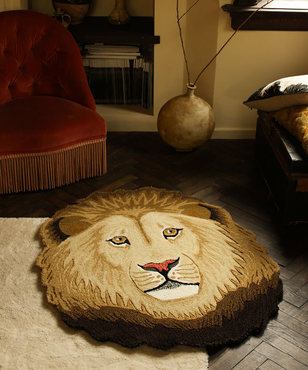 Doing Goods Ari Lion Head Rug Large