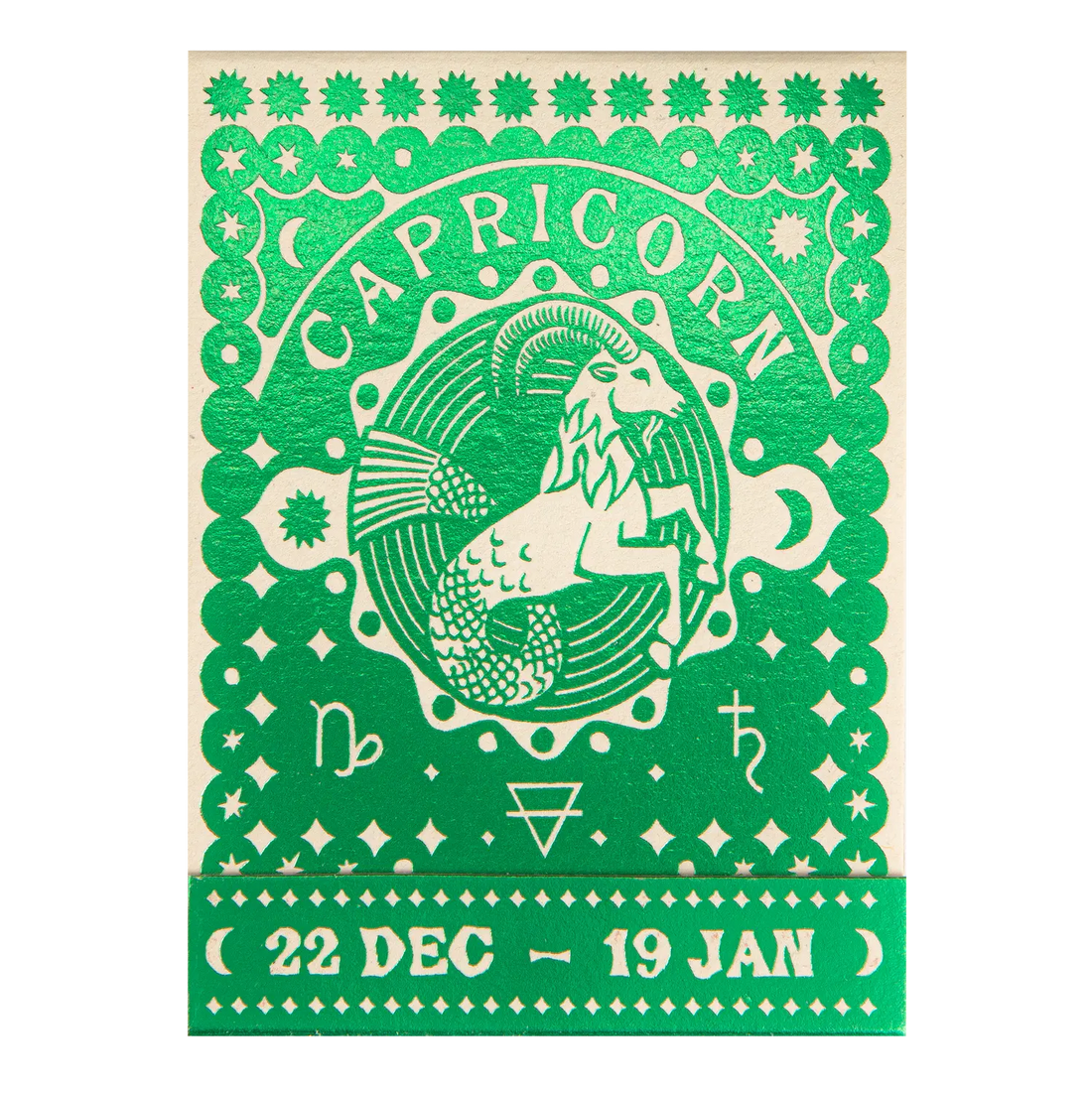 Archivist Capricorn Zodiac Matchbook