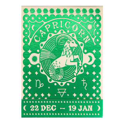 Archivist Capricorn Zodiac Matchbook