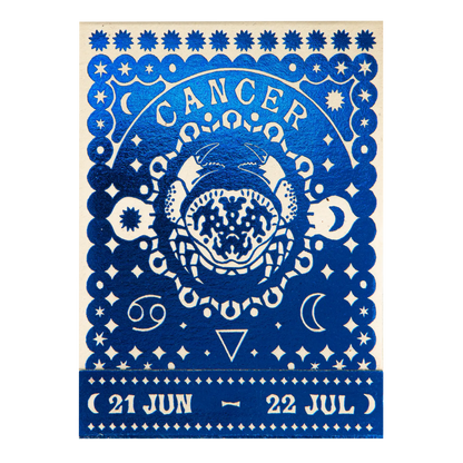 Archivist Cancer Zodiac Matchbook