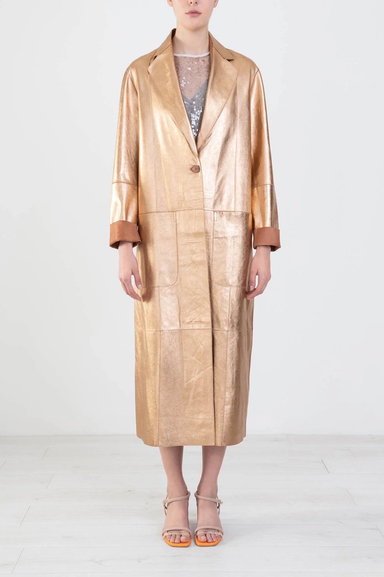 Alysi Leather Coat 204902