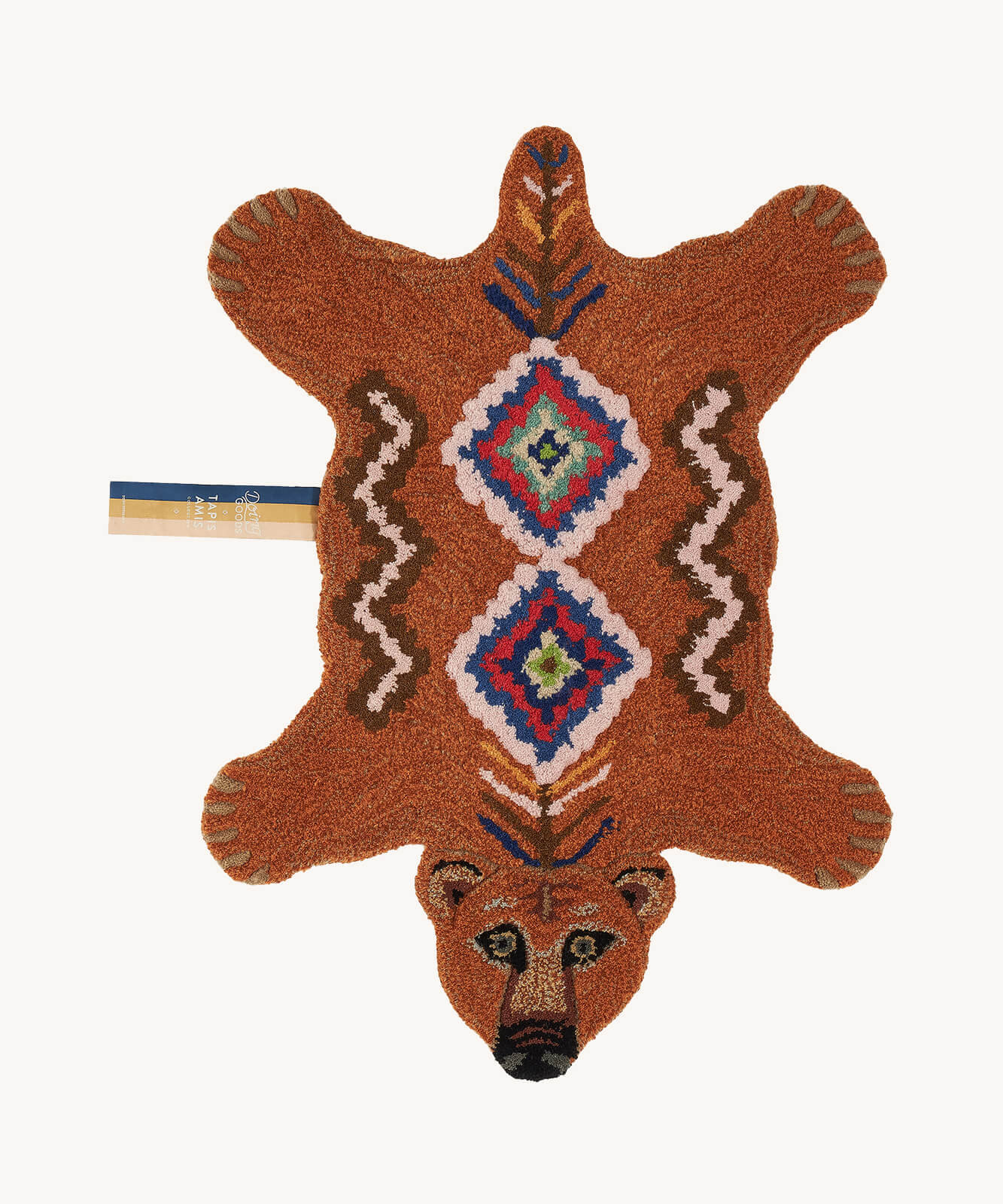 Doing Goods Berber Grizzly Bear Rug Small