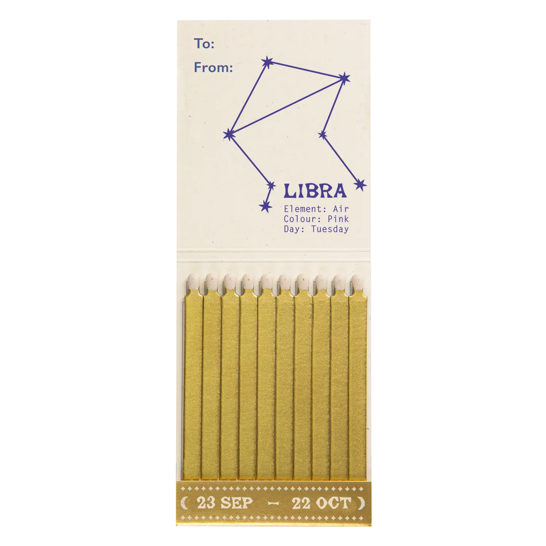 Archivist Libra Zodiac Matchbook