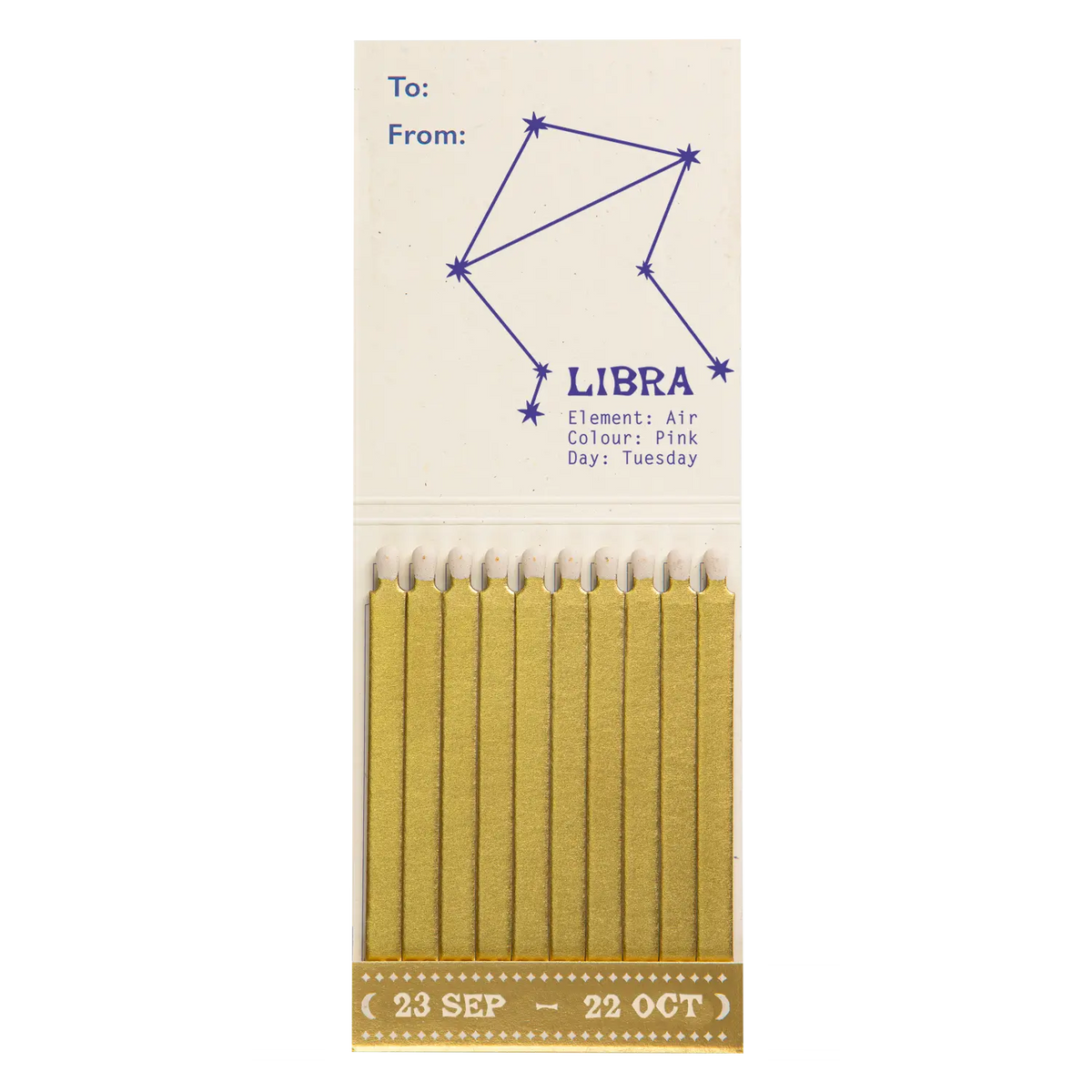 Archivist Libra Zodiac Matchbook