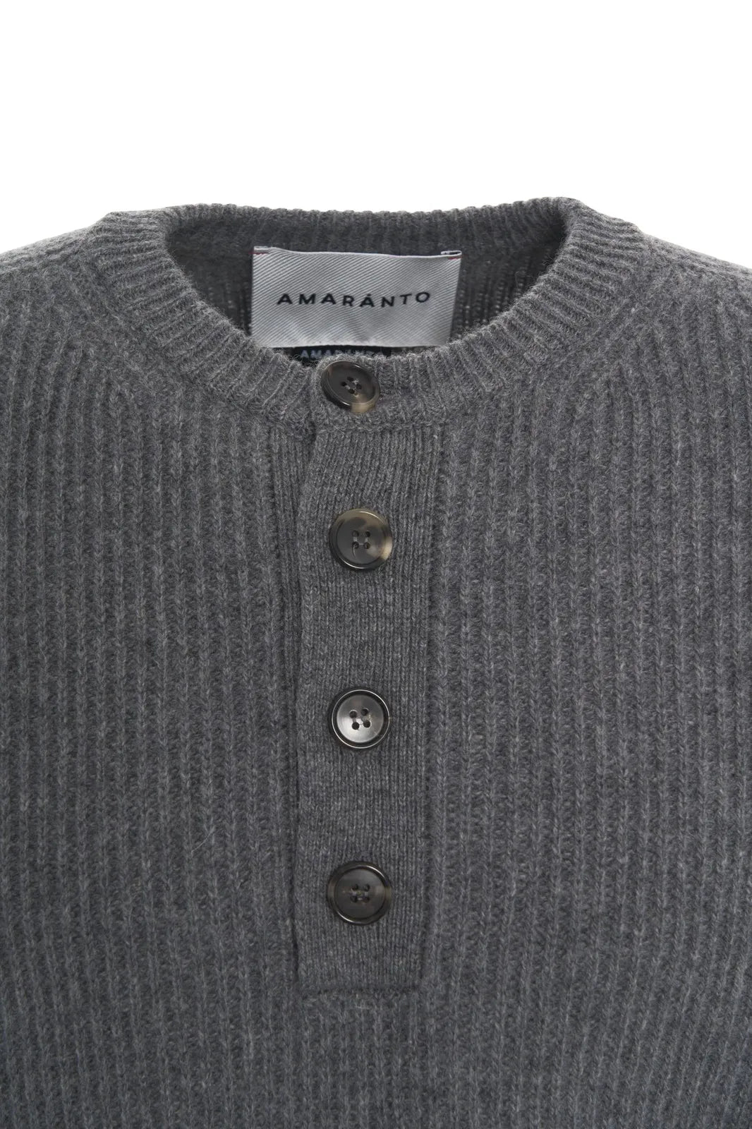AMARÀNTO Knitted Henley Shirt