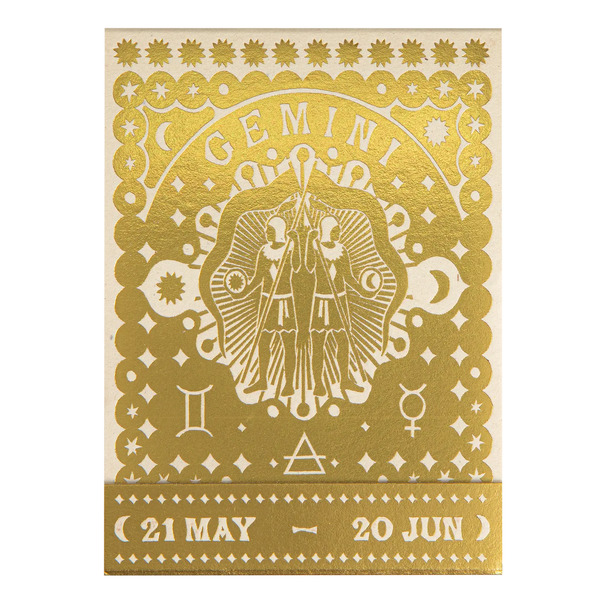 Archivist Gemini Zodiac Matchbook