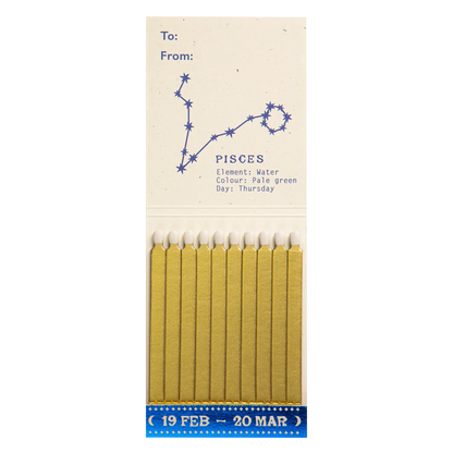 Archivist Pisces Zodiac Matchbook