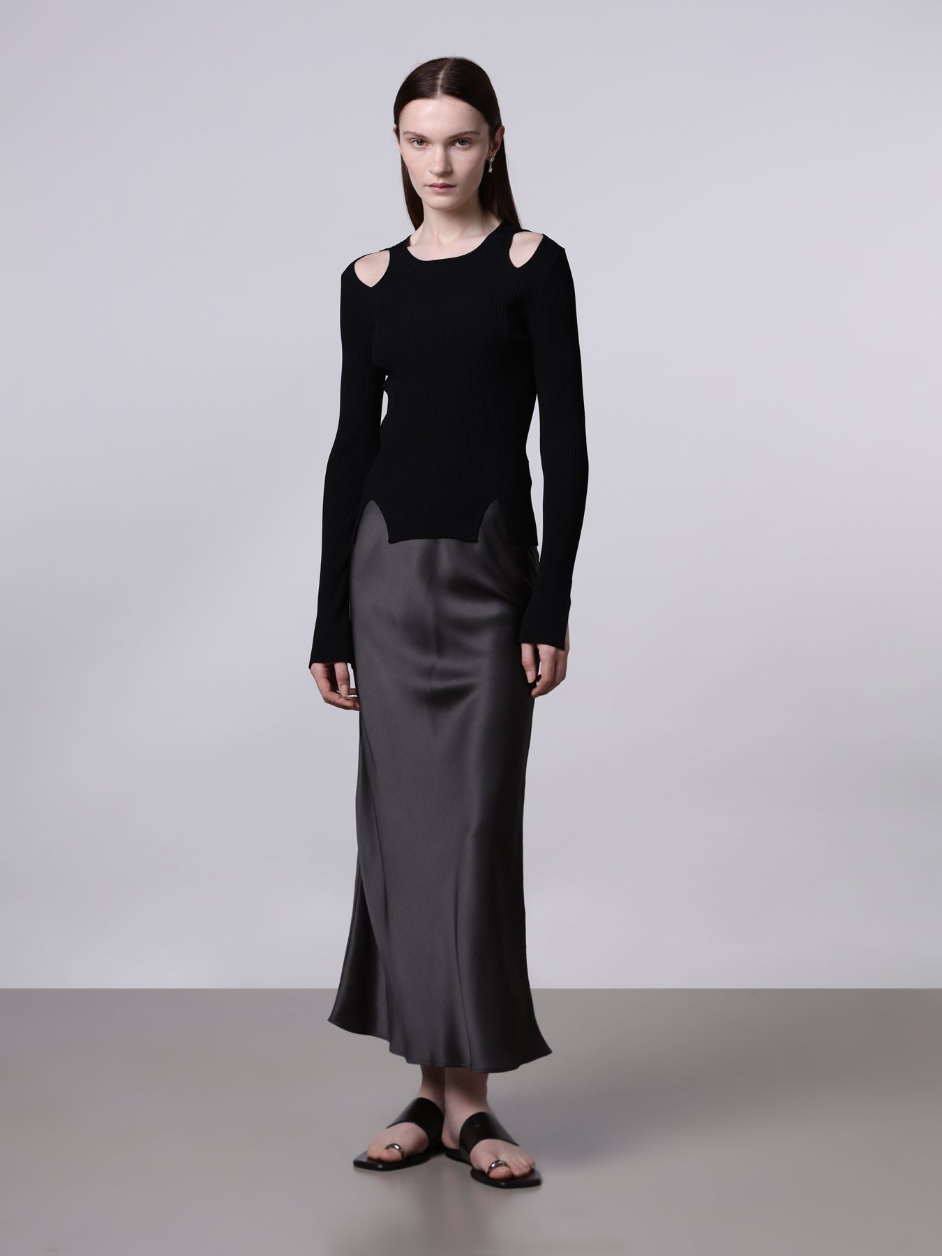 Roberto Collina Silk Long Skirt