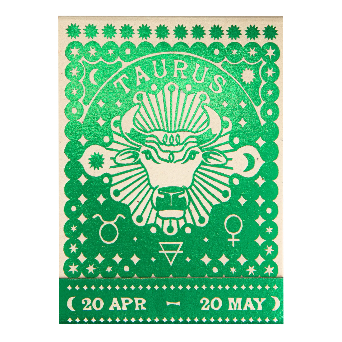 Archivist Taurus Zodiac Matchbook