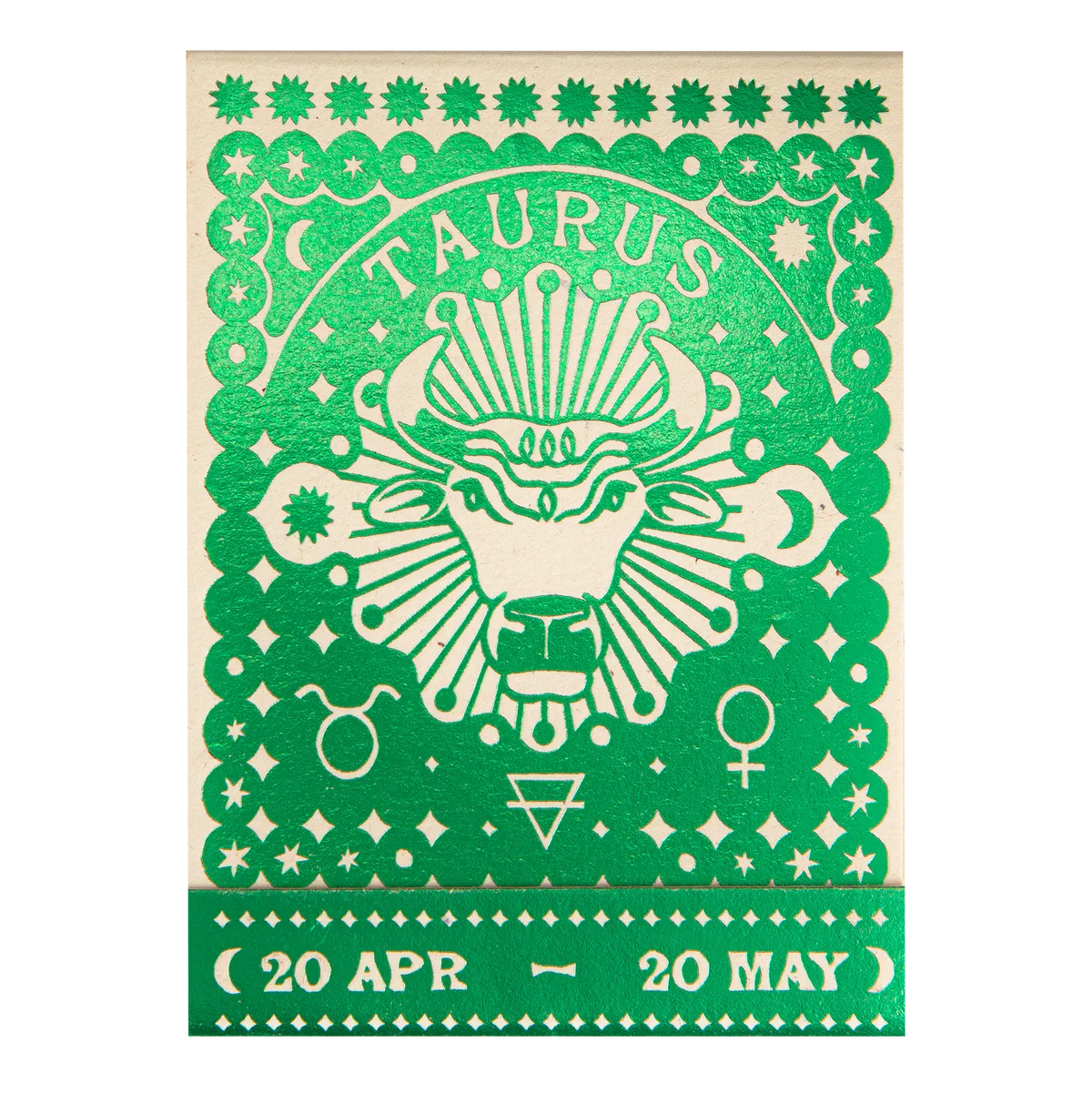 Archivist Taurus Zodiac Matchbook