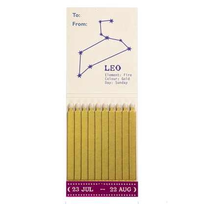 Archivist Leo Zodiac Matchbook