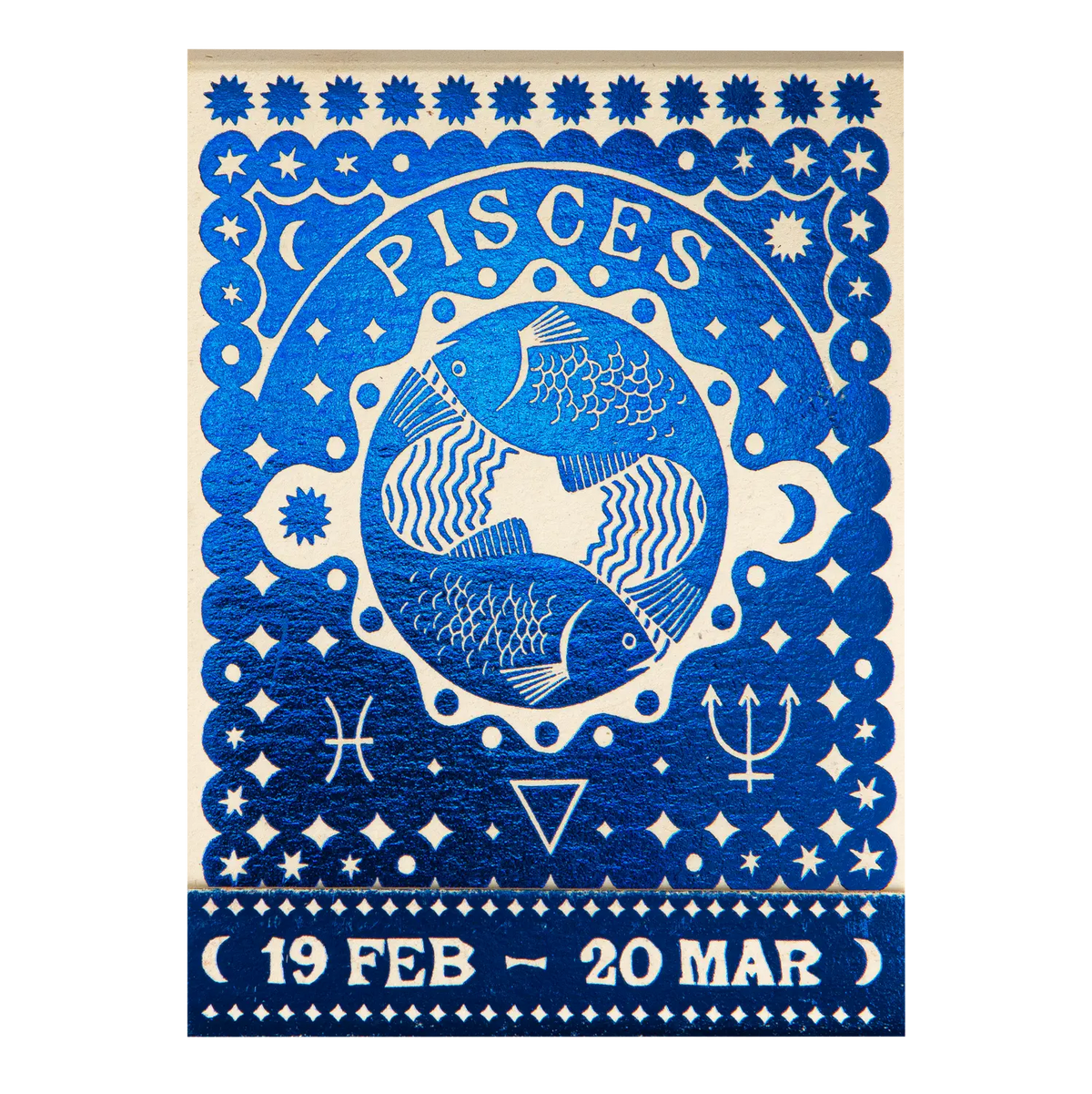 Archivist Pisces Zodiac Matchbook