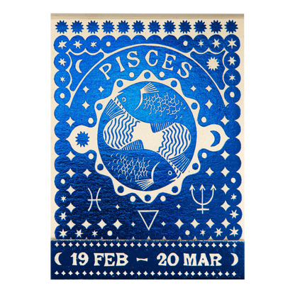 Archivist Pisces Zodiac Matchbook