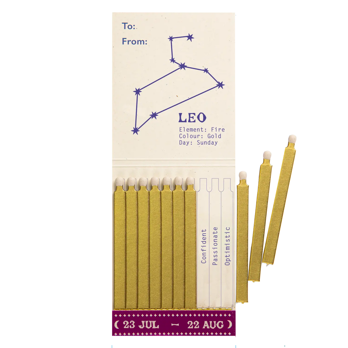 Archivist Leo Zodiac Matchbook