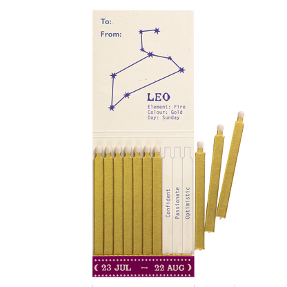 Archivist Leo Zodiac Matchbook