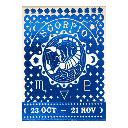 Archivist Scorpio Zodiac Matchbook
