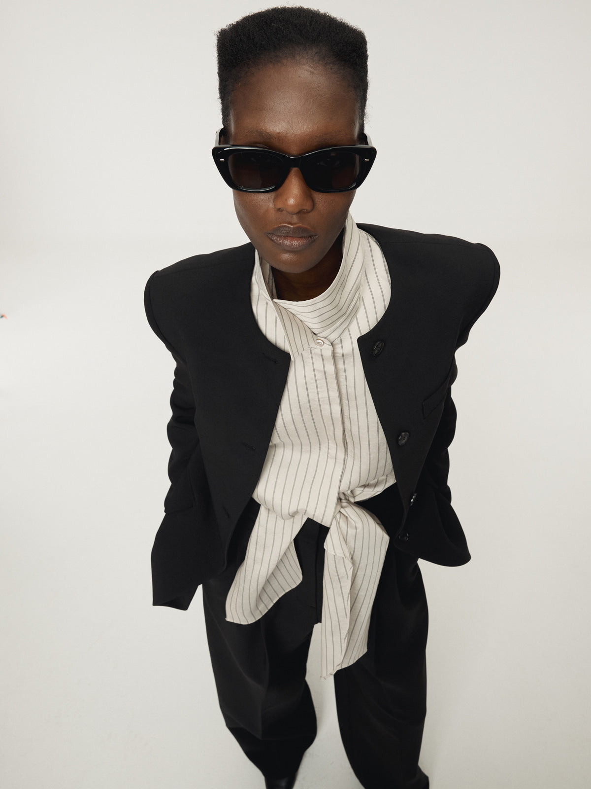RECTO Double Layer Stripe Shirt