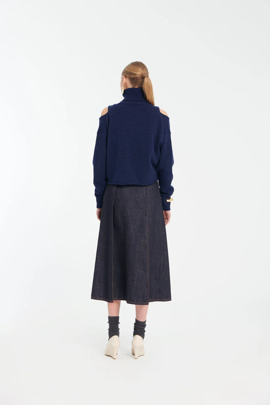 Tela Faba Denim Skirt