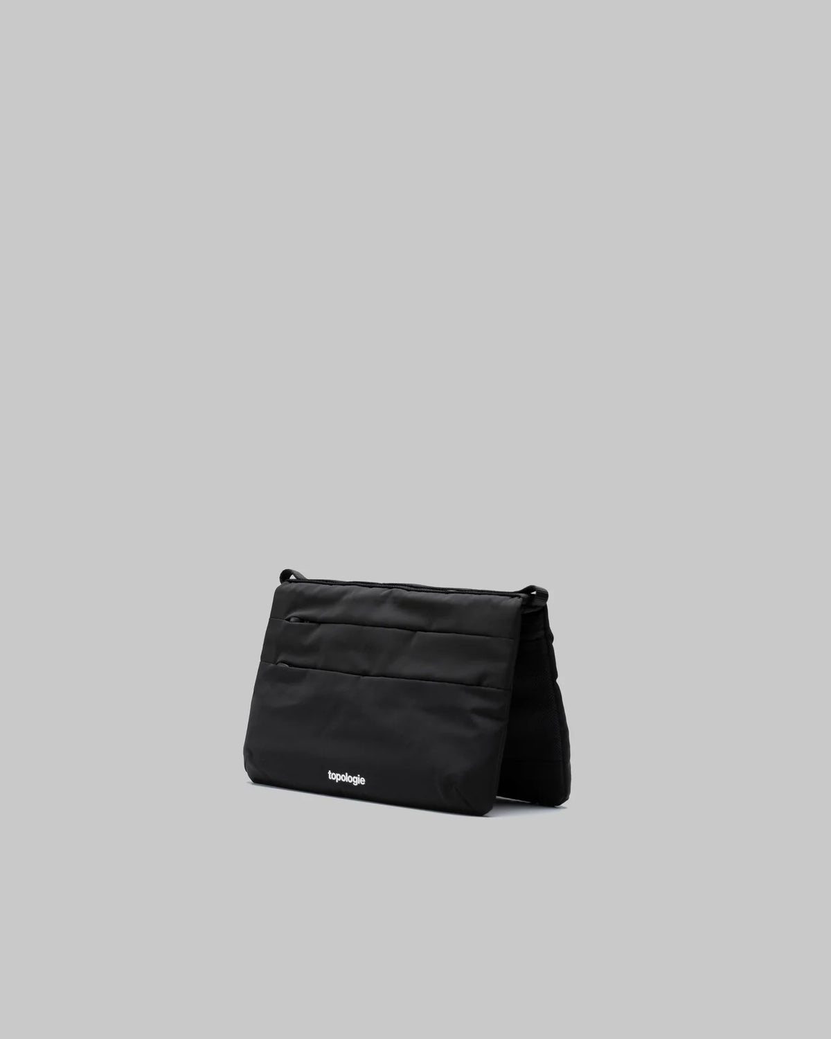TOPOLOGIE Flat Sacoche Small Black Tech Sateen