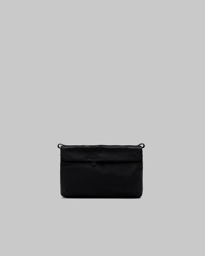 TOPOLOGIE Flat Sacoche Small Black Tech Sateen