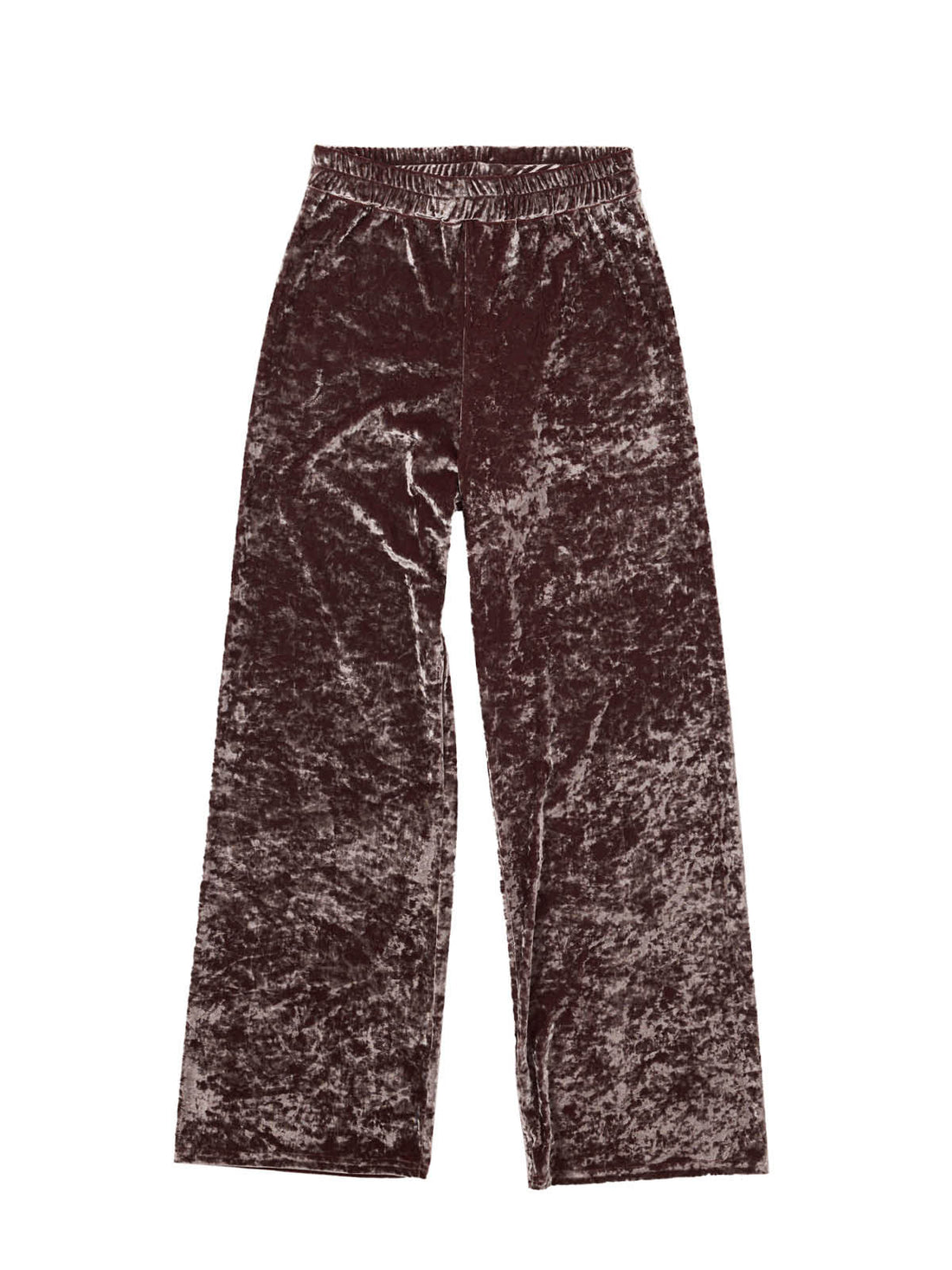 Simone Wild Velvet Cozy Pants - rosewood