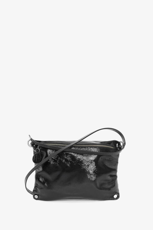 INA KENT Moonlit Bag- patent black