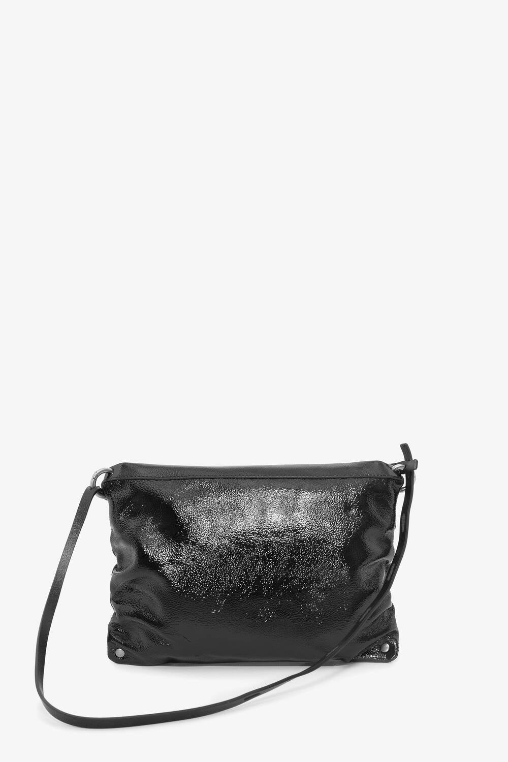 INA KENT Moonlit Bag- patent black