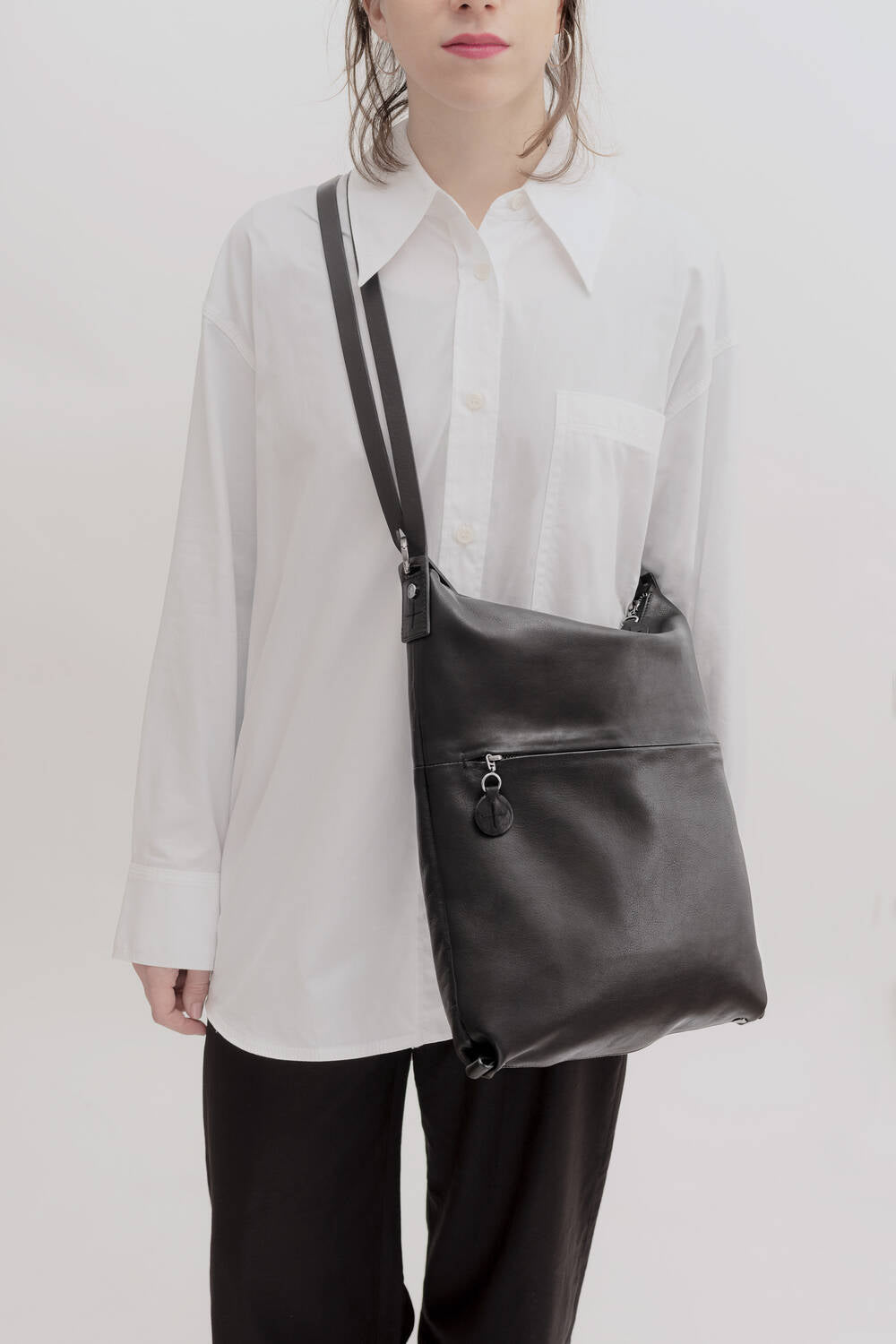 INA KENT Sher Bag- Pure Black