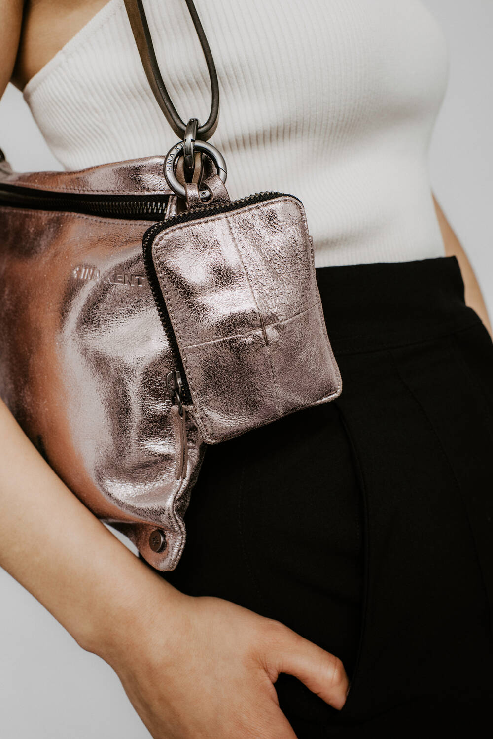 INA KENT X.Lomi Bag- Crackled Rose