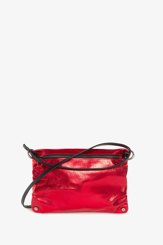 INA KENT Moonlit Bag - eco antique metallic chilli red