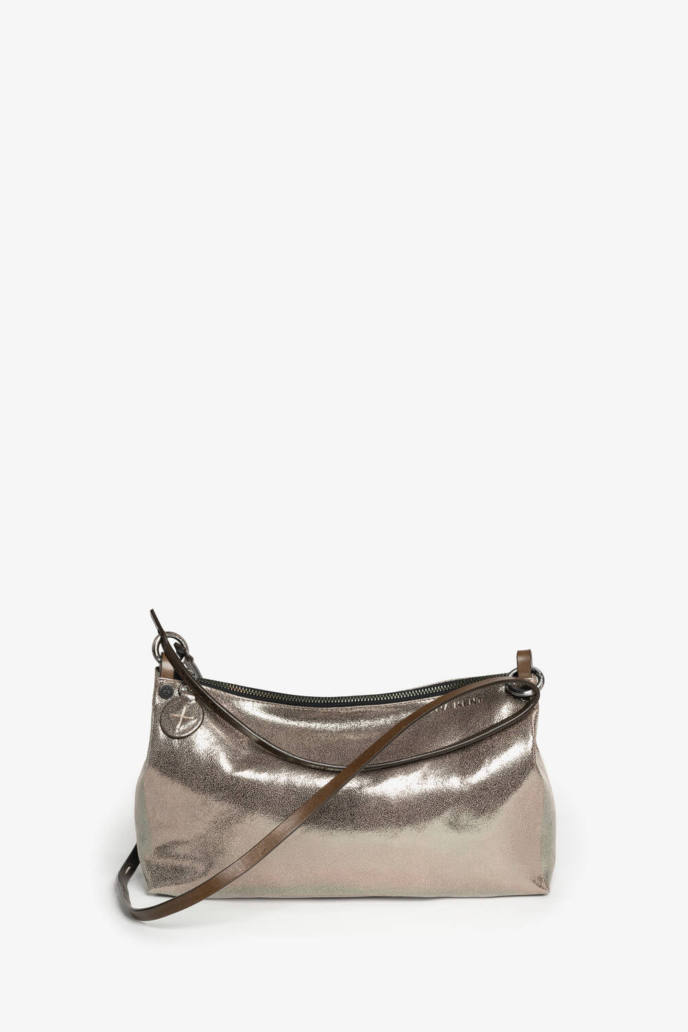 INA KENT Ornament Bag- crackled anthra