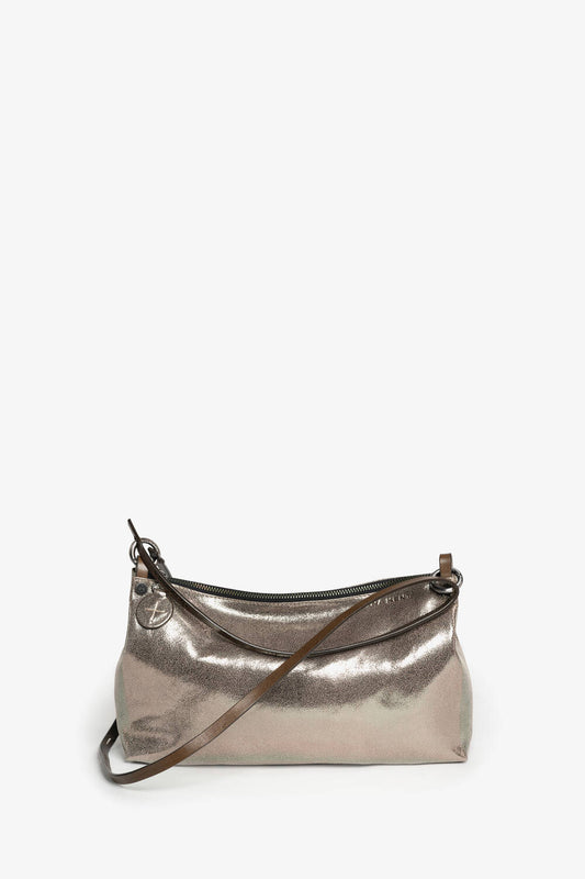 INA KENT Ornament Bag- crackled anthra