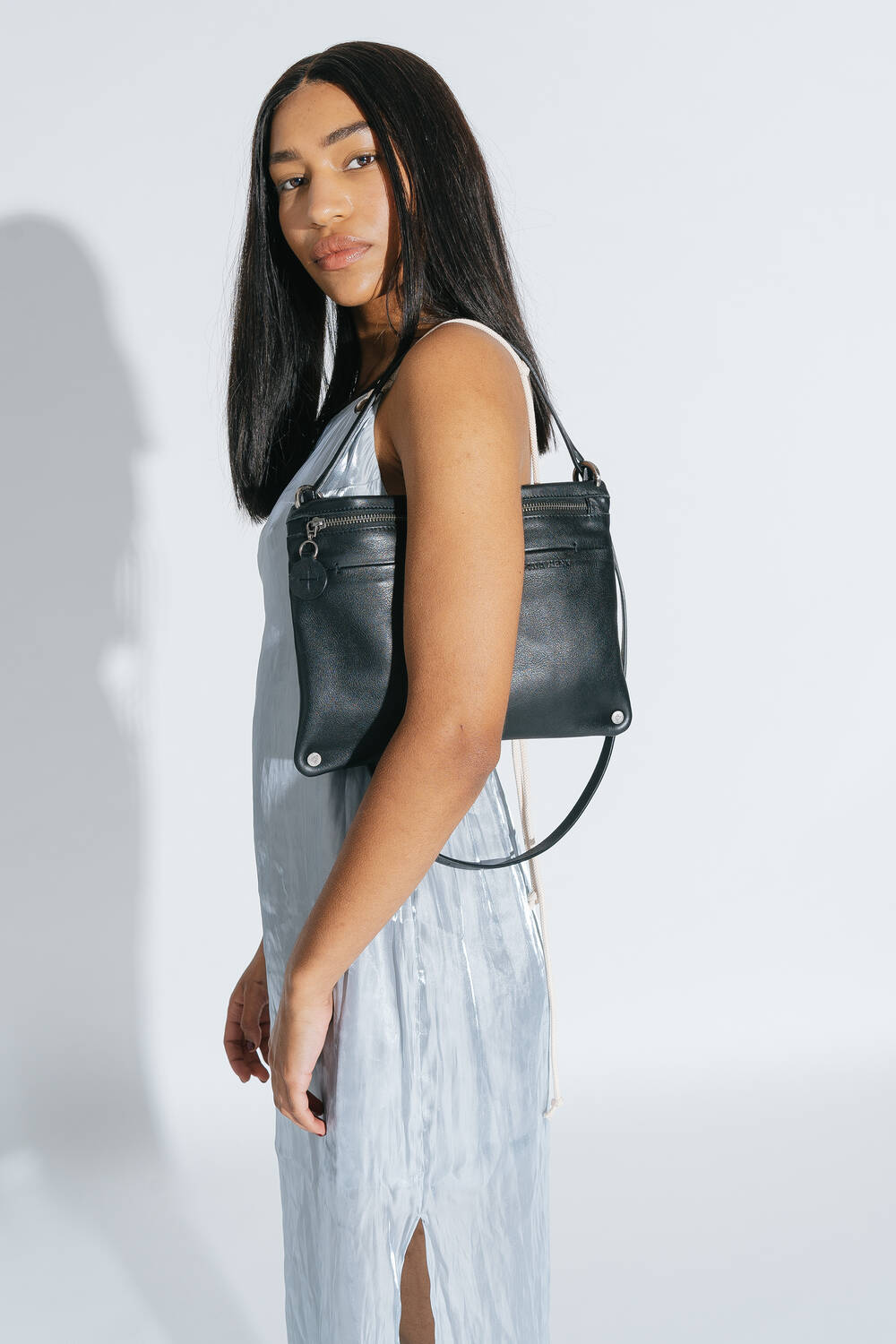 INA KENT Moonstruck Bag - natural true black