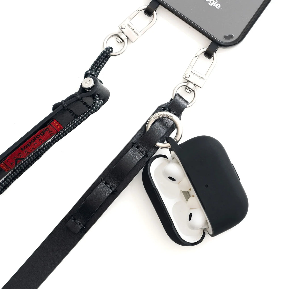 TOPOLOGIE Leather Strap Black