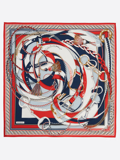 Manipuri Tangle Belt Red 65x65