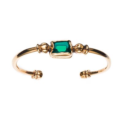 Thot BRV21 Gold Emerald Bracelet