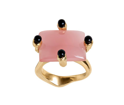 BEATRIZ PALACIOS A05-GEN Pink Cocktail Ring