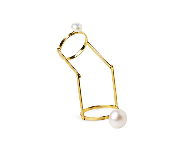 BEATRIZ PALACIOS A05-BLITZ Articulated Pearls Ring